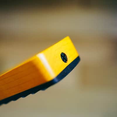 Telecaster Neck – Yellow Maple & Rosewood | 21 Frets | Nitro Satin Finish | Bone Nut image 13