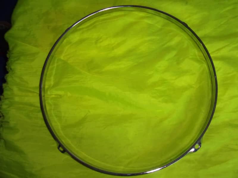 Rare One Drum 14" Chrome 4 Lug Hole Rims Hoops For Batter Side Tom image 1