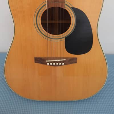 Vintage 1980s Unbranded Dreadnought Acoustic Guitar Martin Takamine Clone D28 D 28 MIJ Made in Japan Huge Sound Low Price image 4