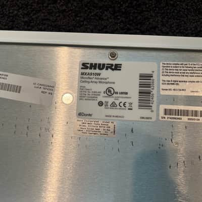 Shure MXA910W Ceiling Grid Mount Microphone 24" x 24" 2016–2024 - White image 3
