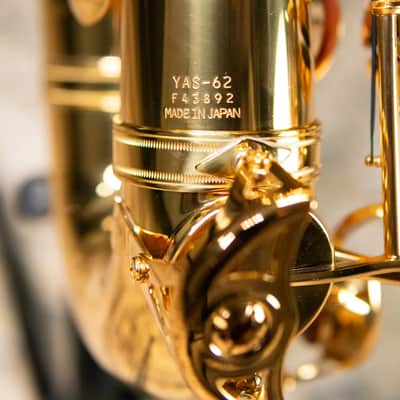 Yamaha YAS-62II Professional Alto Saxophone Gold Lacquer with Case - Used image 19