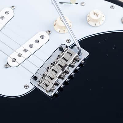 1986 Squier by Fender Bullet S3T (V2) Black w/ American Standard Pickups, E6-Serial Japan MIJ Fujigen image 8