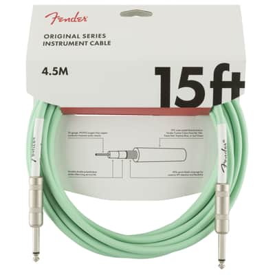 Fender Original Series Instrument Cable 4.5m (Surf Green) - Instrument Cable image 1