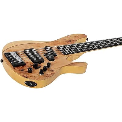 Schecter Reaper-5 Electric Bass 5-String - Natural Satin image 5