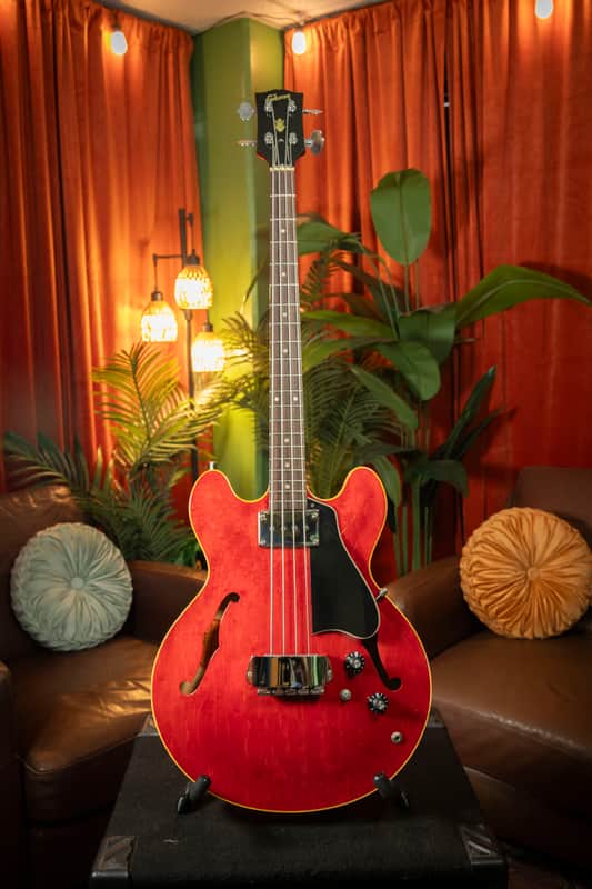 Gibson EB-2-C 1968 - Cherry Red image 1