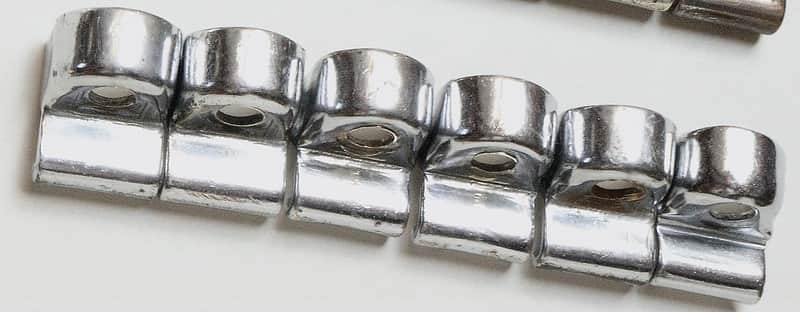 Set of (6) Slingerland Chrome Plated Brass Hoop Clips / Circa 1940s image 1