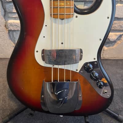 Fender Jazz Bass with Maple Fretboard 1974 - Sunburst image 6