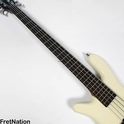 Warwick GPS Streamer LX 5-String Bass Creme White Lefty Left-Handed Gig-Bag 9.72 Pounds #9373-21 image 8