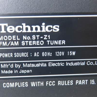 TECHNICS 2PC SU-Z1 INTEGRATED AMP + ST-Z1 TUNER RECAPPED PRO SERVICED + LED's image 13