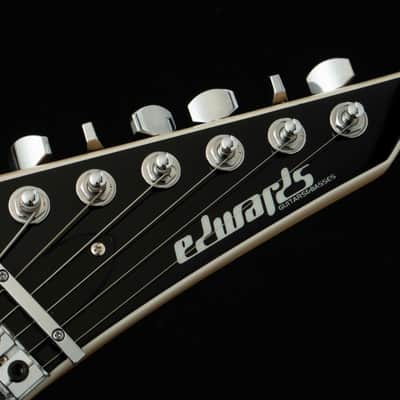 ESP EDWARDS E-ALEXI SAWTOOTH w/ESP GB-30V -Black with White Pin Stripe- #ED5850253 2025 [Made in Japan][Children of Bodom Alexi Laiho] image 5