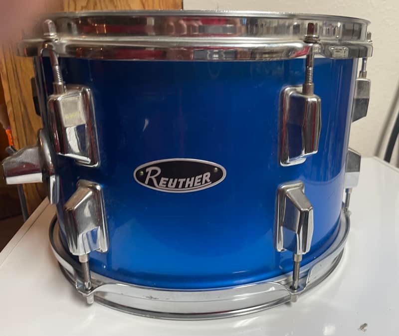 Reuther Mounted 12" Tom 1970's - Blue image 1