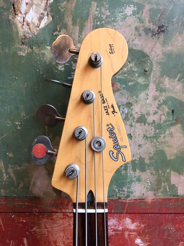 Fender Squier Silver Series MIJ Jazz Bass 1994 Off White | Reverb