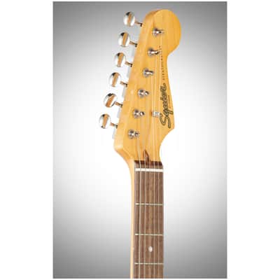 Squier Classic Vibe '60s Stratocaster Electric Guitar, with Laurel Fingerboard, Candy Apple Red image 7
