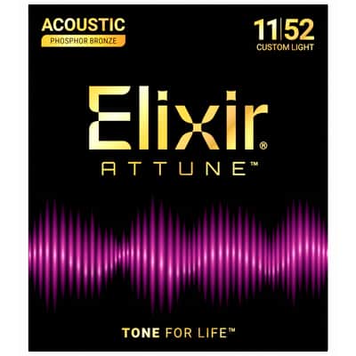 21027 Attune Phosphor Bronze Acoustic Custom Light 11-52 Elixir image 2