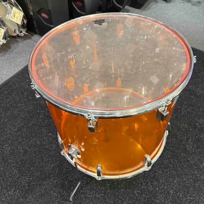 ~RARE!~ Vintage Ludwig Amber Vistalite 18x20 Floor Tom (Rm4) image 5