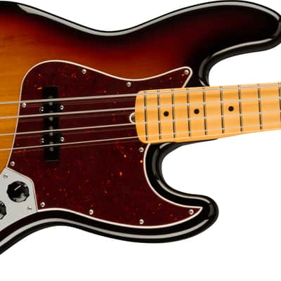 Fender American Professional II Jazz Bass with Maple Fretboard 2020 - Present - 3-Color Sunburst image 4