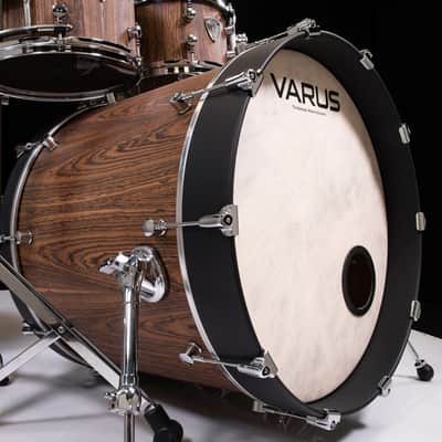 Varus Drums 5pc Shell Pack Mahogany Shells - Bocote Outer Ply image 5