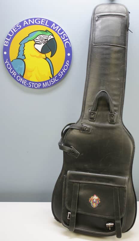 Levy's Standard Leather Bass Gigbag - Black **Alembic Patch** image 1