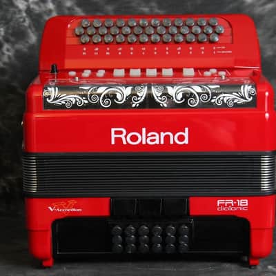 Roland FR-18 Diatonic Accordion Red image 1