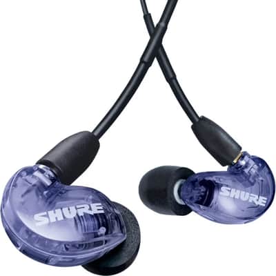 Shure SE215 Single Driver In-Ear Monitors, Special Edition Purple
