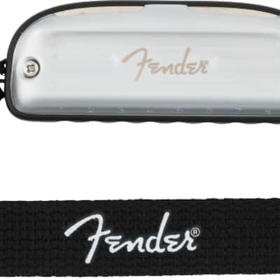 Fender Blues Junior 8-Hole Diatonic Harmonica, Key of C w/Cloth and Lanyard image 3