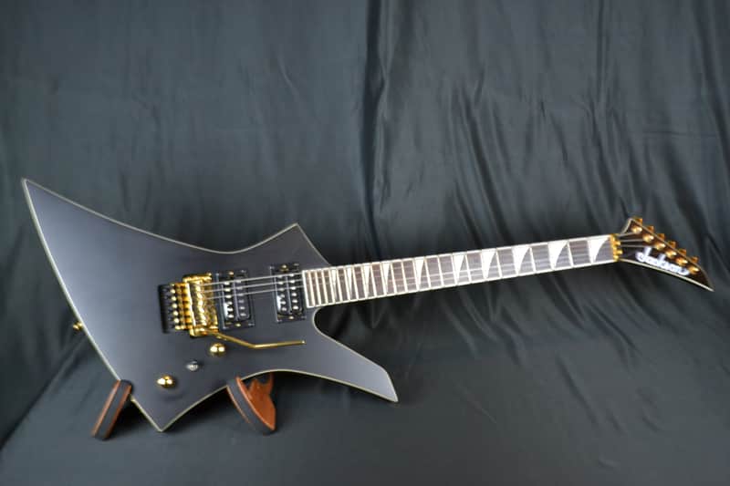 Jackson X Series KEX Kelly, Floyd Rose Tremolo, Satin Black with Gold Hardware, Int'l Buyer Welcome image 1