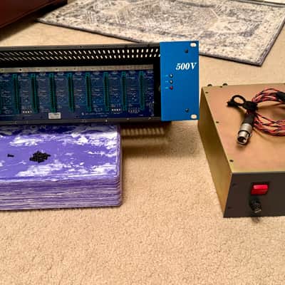 API 500VPR 10-Slot 500 Series Rack with Chandler PSU-500 2019 - Present - Black image 1