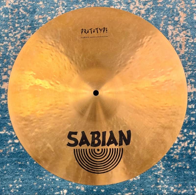 GOLDEN! ULTRA THIN!! 17" Sabian HHX PROTOTYPE Crash 990g image 1