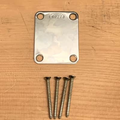 Fender L-Plate Neck plate 1965 Mustang Part w/Screws image 1