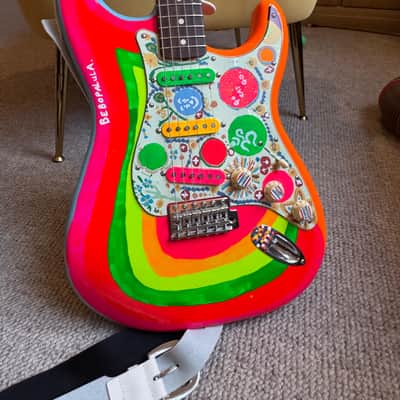 Fender Artist Series George Harrison Rocky Stratocaster 2022 - Sonic Blue / Custom Art image 9