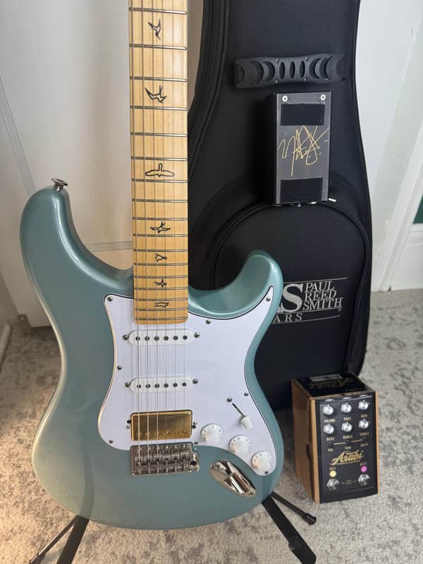 PRS Silver Sky (Polar Blue, Maple Neck) w/ Suhr Asatobucker + Signed Jackson Audio Asabi Pedal image 1