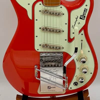 Burns  London Hank Marvin "The Shadows" Custom Edition 2004 - Fiesta Red image 5