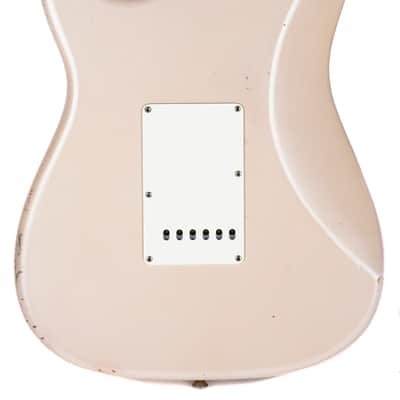 New Fender Custom Shop Andy Hicks Masterbuilt 1960 Stratocaster Journeyman Relic Brazilian Faded Aged Shell Pink image 5