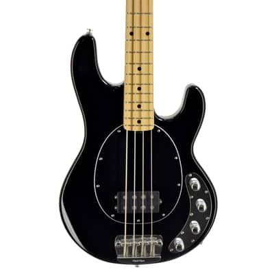 Ernie Ball Music Man StingRay 4-String Bass + Hipshot BT1 - Black image 2