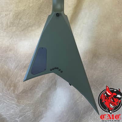 Jackson USA Custom Shop Special Edition RR 1T Rhoads Army Drab Green Guitar image 7