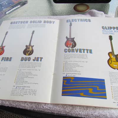 1968 Gretsch Guitar & Amplifiers Catalog Original Vintage Gretsch Catalog No. 33 With Photos White Falcon Country Gentleman Cool Case Candy image 4