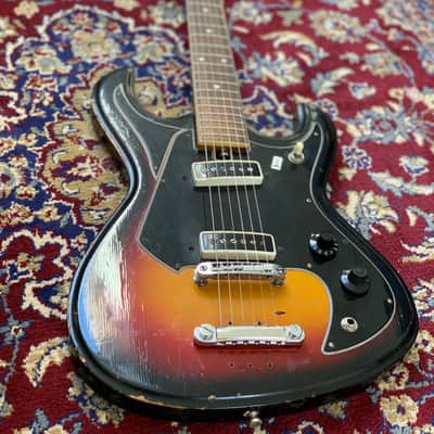 Teisco Mosrite/ Univox/Burns 1960's Made in Japan 1960s Sunburst image 13