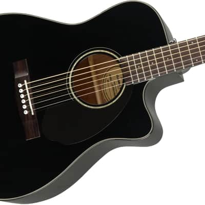 Fender Classic Design CC-60SCE Concert Black Electro Acoustic Guitar image 5
