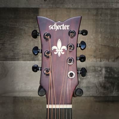 Schecter Regulo Caro-7 Acoustic Satin Black Acoustic-Electric Guitar - Open Box (3719) image 6