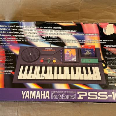 Yamaha PortaSound PSS-102 Electronic Keyboard 1991 rare with Card Reader System mini Synth Japan in box EC image 17