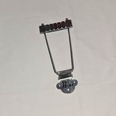 Gibson Vintage 1957 ES-125 Chrome Nickel Trapeze Clover Tailpiece 1955 1956 1958 1959 1950's image 3