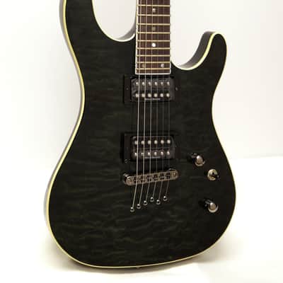 Cort KX1Q KX Series Electric Guitar - Trans Charcoal Grey | Reverb