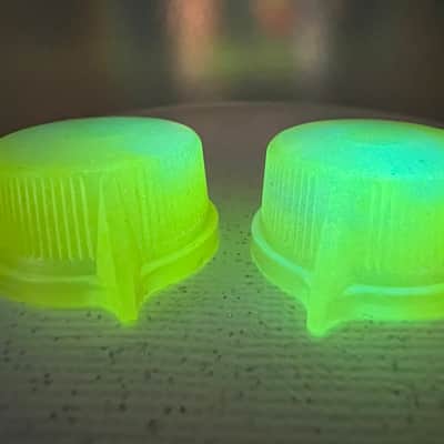Knobably Large Pointer Knobs - Yellow/Blue Glow in the Dark (set of 2) image 4