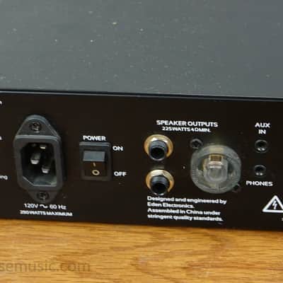 Eden TN226-U Terra Nova Series 225W Lightweight Bass Head with Semi-Parametric EQ image 9