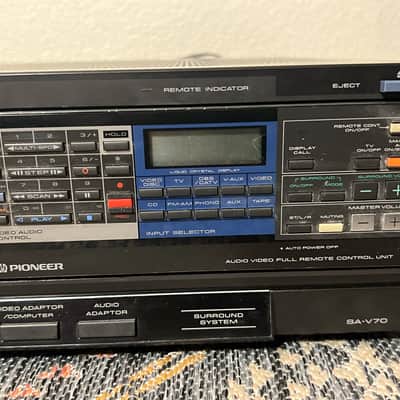 Vintage Pioneer SA-V70 1986 Receiver with Detachable Remote- Black image 9