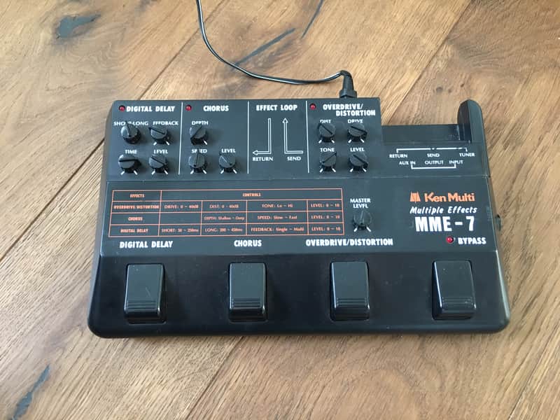 Ken Multi MME-7 Black Vintage Analogue Effects Pedal JAPAN | Reverb