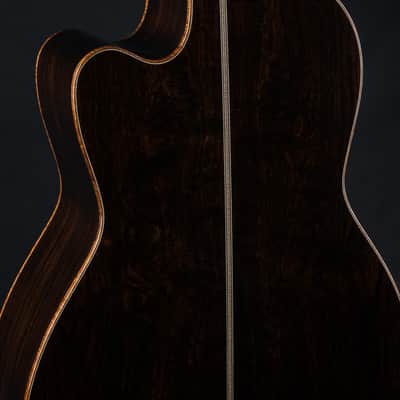 Santa Cruz 00-42 Cutaway African Blackwood and Bearclaw German Spruce Custom Used (2024) image 20