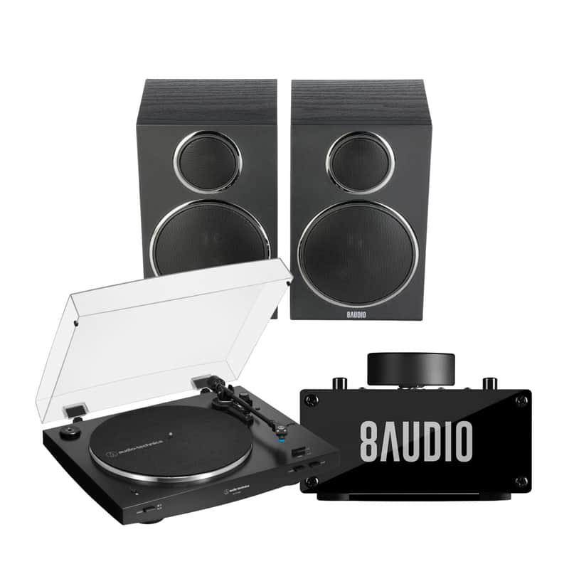 Audio Technica AT-LP3XBT Automatic Wireless Belt-Drive Turntable (Black) Bundle image 1