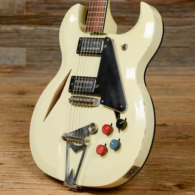 Greco Hollow Body White Late 1960s image 2