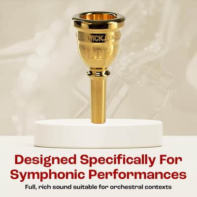 Denis Wick Steven Mead Ultra Euphonium Mouthpiece Silver Plated 5880E-SM3U image 7